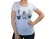 Remera manga corta, lycra y algodon, con detalles bordados a mano, blanca, talle unico (oh070817) - comprar online