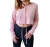Camisa corta de bengalina con lazo, rosa, talle unico (l090821)