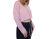 Camisa corta de bengalina con lazo, rosa, talle unico (l090821) - comprar online