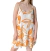 Vestido de lino elastizado, natural, talle unico (l071021)