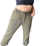 Pantalon slouchy de gabardina, verde musgo, talle 44 (e021021) - comprar online