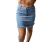 Mini elastizada de jean, celeste, talle 44 (ex010122) - comprar online