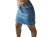 Mini elastizada de jean, celeste, talle 44 (ex010122)