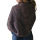Saco abierto de lana natural, artesanal, chocolate, talle unico (0522) - Namaste Argentina