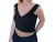 Top de creppe, negro, talle unico (0922)