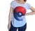 Remera manga corta Pokemon, blanca, talle unico (mf010816)