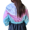Campera corta de sire, celeste + rosa +blanco, talle unico (ht011022) en internet