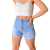 Short mom plano, celeste, talle 42 (j021122)