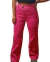 Pantalón wide leg de gabardina, fucsia, talle 40 (v011222)