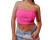 Corset de bengalina elastizada, rosa chicle, talle único (m101222)