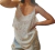 Camisola bordada, blanca, talle L (k051222)