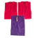 Pack x 3 musculosas de algodon, fucsia + violeta, talle XL (m030921)