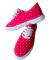 Zapatilla estampada Muaa, rojo con estrellas, talle 35 (0223) en internet