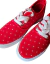 Zapatilla estampada Muaa, rojo con estrellas, talle 35 (0223)