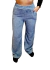 Pantalon de corderito soft, azul aero, talle unico (l060423)