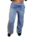 Pantalon de corderito soft, azul aero, talle unico (l060423) - comprar online