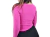 Remera manga larga gamuzada, fucsia, talle S (t030623) en internet