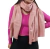Ruana de hilado acrilico, rosa viejo (a020623)