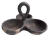 Copetinero de barro negro, 18 cms de diámetro (1118)