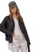 Campera de cuero ecológico, negra, talle L (st160224)