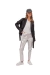 Campera de cuero ecológico, negra, talle L (st160224) en internet