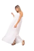 Maxi vestido de fibrana, blanco, talle unico (st080223)
