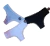 Pack x 3 coulotteless de algodón y lycra, blanco + negro + gris (0324)