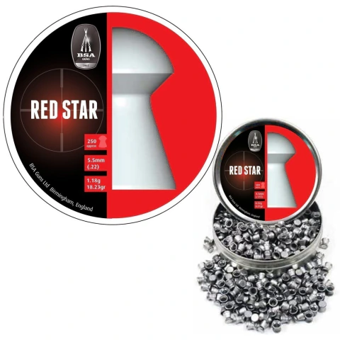 Balines BSA Red Star 5,5 mm x 250