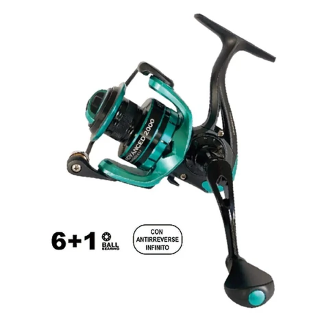 Reel Bamboo Advanced 6000 7 rulemanes freno delantero
