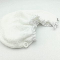 TURBANTE CLÁSICO BLANCO EN TOALLA DE ALGODÓN - bonne douche