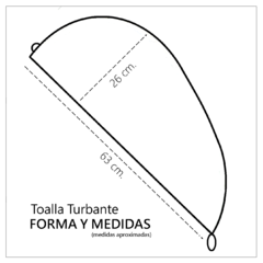 TURBANTE CLÁSICO NATURAL EN TOALLA DE ALGODÓN - comprar online