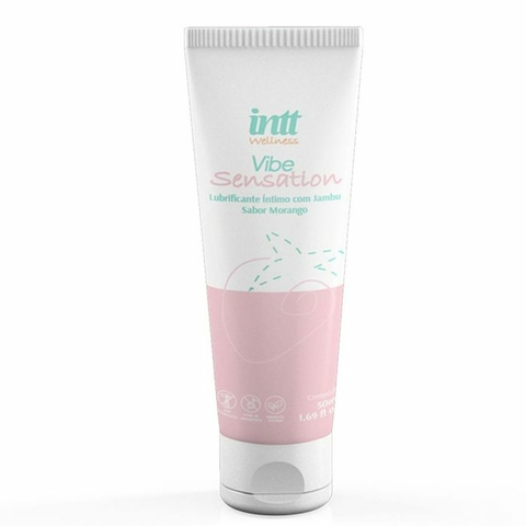 Lubrificante Íntimo Beijável Vibe Sensation MORANGO 50ML INTT WELLNESS