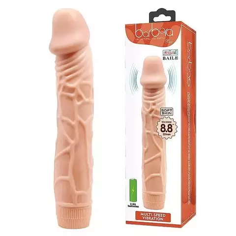PIROCA REALÍSTICA BOB 8.8 COM VIBRO EM SILICONE 22,5 X 4,5CM VIBE TOYS