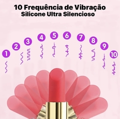 Mini Vibrador Batom Vermelho 10 Vibrações - comprar online