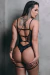 4050 - BODY EM TULE E RENDA COM CINTA LIGA MUITO SEXY E ELEGANTE GAROTA VENENO - comprar online