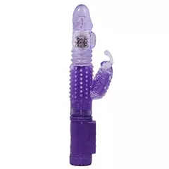 Vibrador Jack Rabbit Vai e Vem com 36 Modos de Vibração e Rotação Roxo Sexy Import