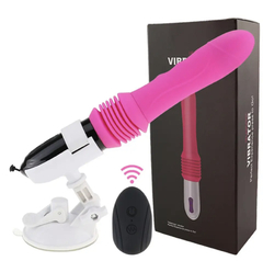 Maquina de Sexo Telescópio Controle sem fio Pink
