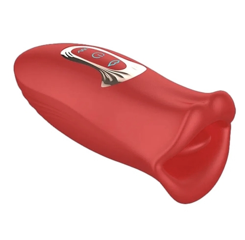 ESTIMULADOR DE CLITORIS EM FORMATO DE BOCA COM 10 MODOS DE VIBRAÇÃO INFRAVERMELHO