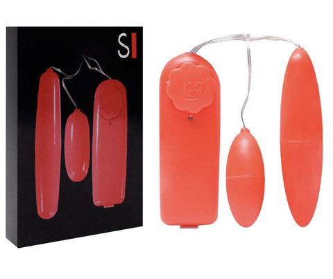 Vibrador Capsula Dupla Vermelha
