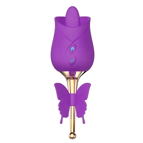 ESTIMULADOR DE CLITÓRIS Roxo COM 10 MODOS DE VIBRAÇÃO E MOVIMENTOS DE LÍNGUA
