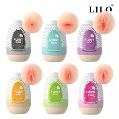 Egg Funny Masturbador Masculino Formato Vagina em Cyberskin Vip Mix LILAS - comprar online