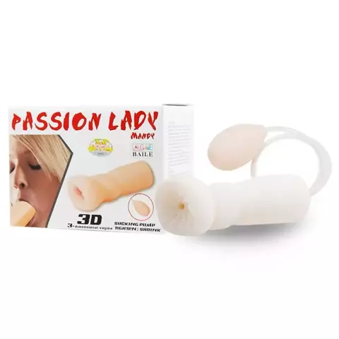 Simulador de Sexo Oral com Sucção e Saliências Internas