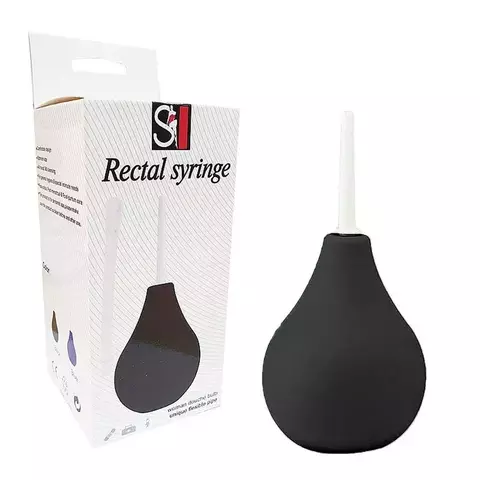 Ducha Higienica Unissex Rectal Syringe PRETA 160ml Sexy Import