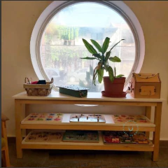 Mueble de estantes en Guatambu y melamina - comprar online