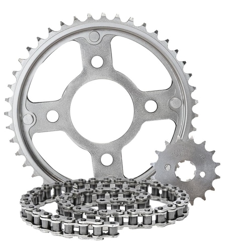 KIT TRANSMISSAO TITAN150 2004-15 43D/16D/428HX118L CHH S/RET - SCUDID 014384