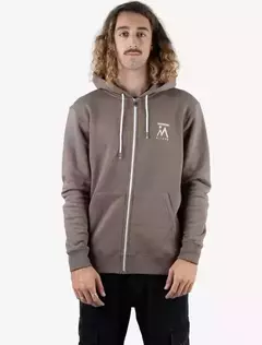 CLASSIC FLEECE ZIP GEOPEAK MARRON (8412) - comprar online