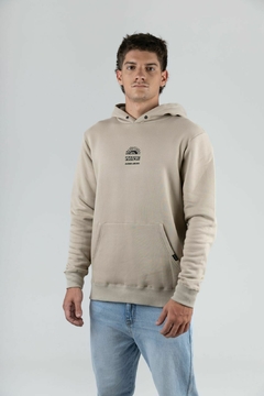 CLASSIC FLEECE HOODIE SUNWAVES BEIGE (8153) - SHOP ONLINE l Natural Surf Shop