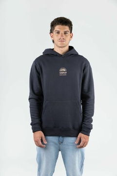 CLASSIC FLEECE HOODIE SUNWAVES NGRO (8150) - comprar online