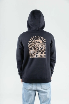 CLASSIC FLEECE HOODIE SUNWAVES NGRO (8150) en internet