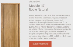 PTA ETERNA MOD 1121-80 MCHROBLE DER. OBLAK - comprar online